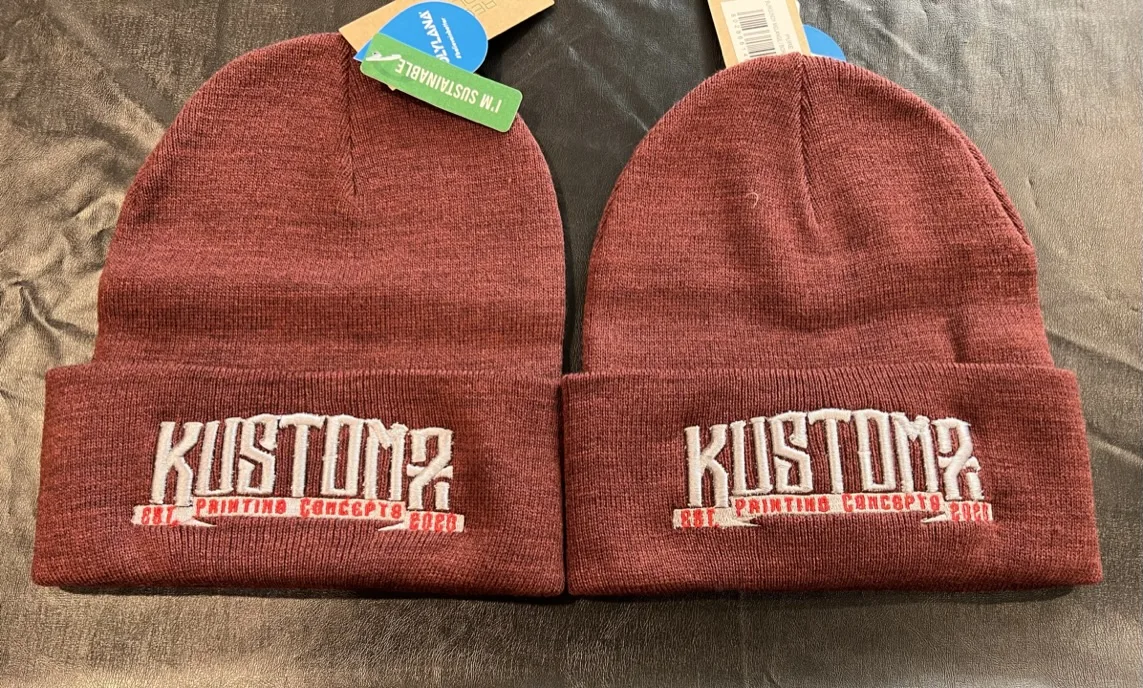 Kustomz embroidered beanies