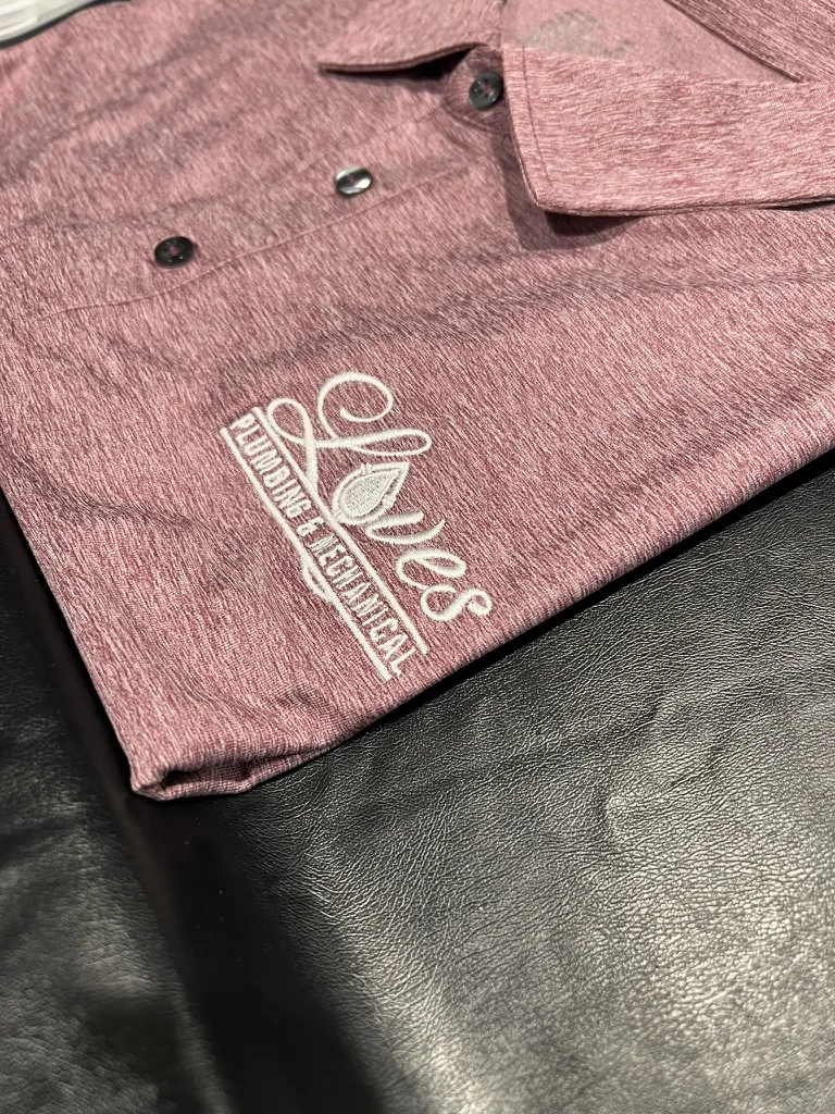 Lyles cursive logo polo
