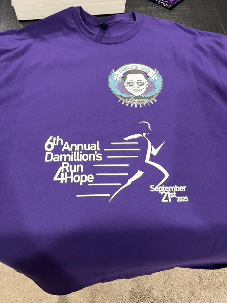 Damillion's Run 4 Hope tee