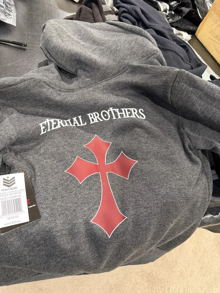 Eternal Brothers cross hoodie